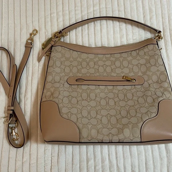 Coach | Ivie Hobo Bag - Signature Khaki - Picture 4 of 17